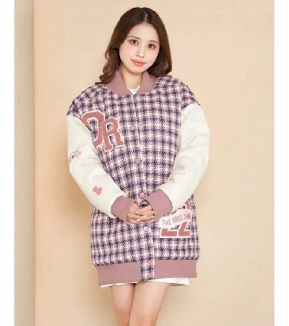 美品】Darich Dベアチェックビッグスタジャンキルティングフリーサイズ