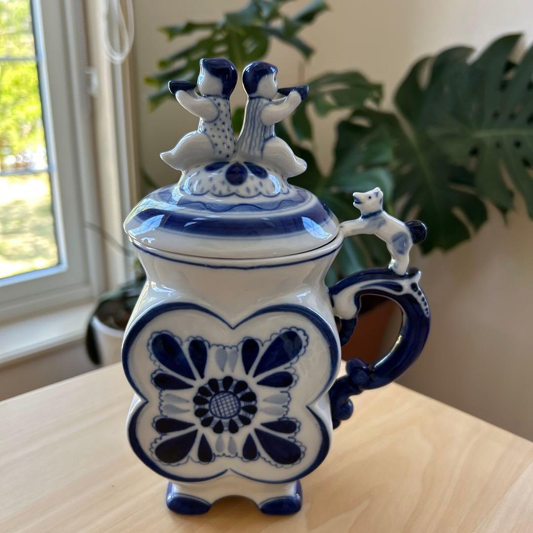 ロシア グジェリ焼 食卓セット - メルカリ