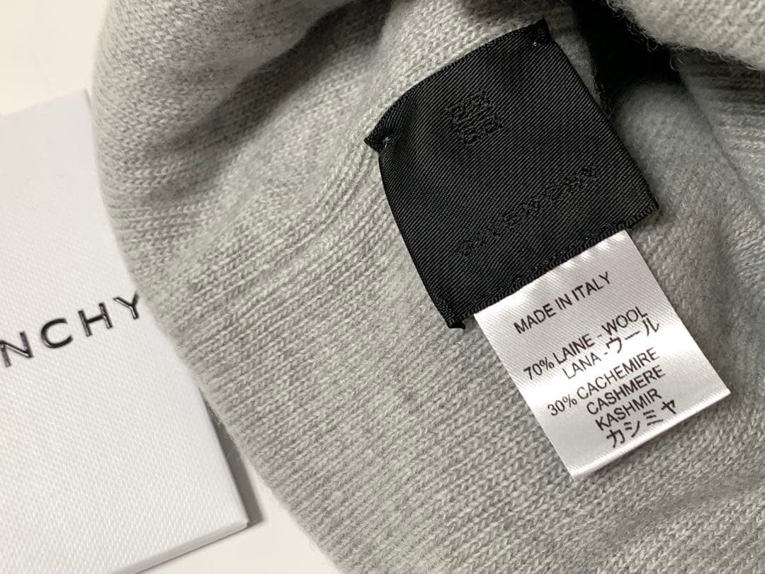 新品《 GIVENCHY ジバンシィ 》4G リバーシブル ビーニー Grey