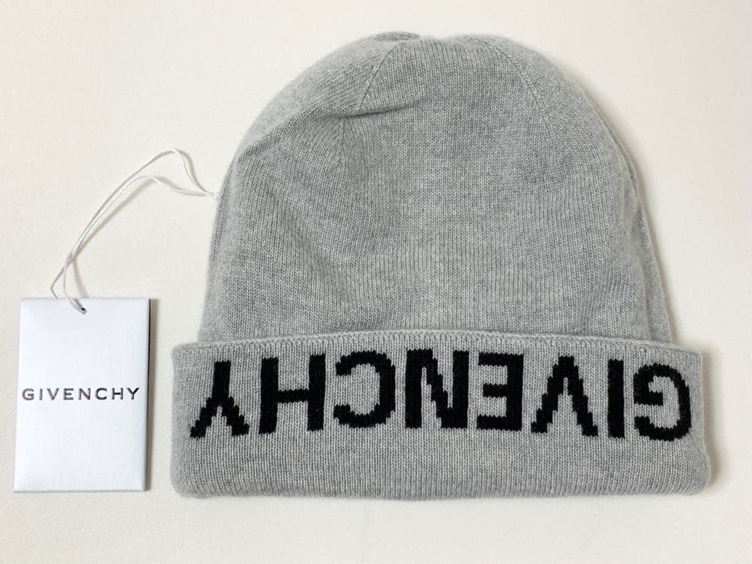 新品《 GIVENCHY ジバンシィ 》4G リバーシブル ビーニー Grey