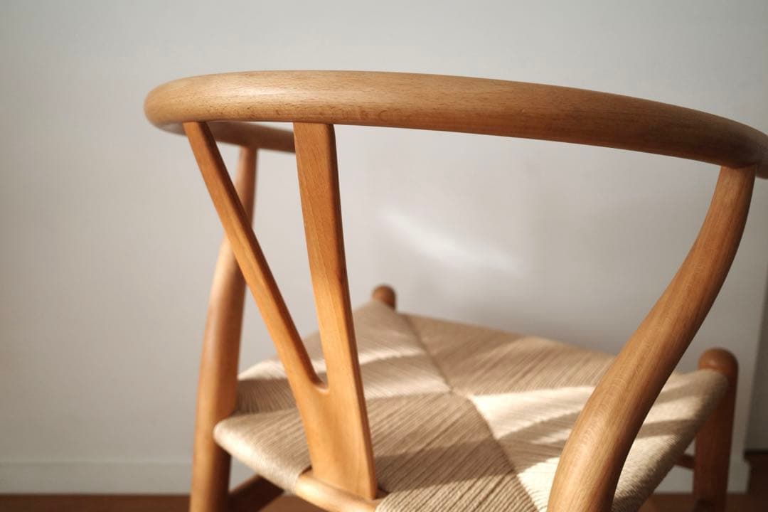 極美品【ヴィンテージ yチェア】ビーチ ペーパーコード新品 - メルカリ