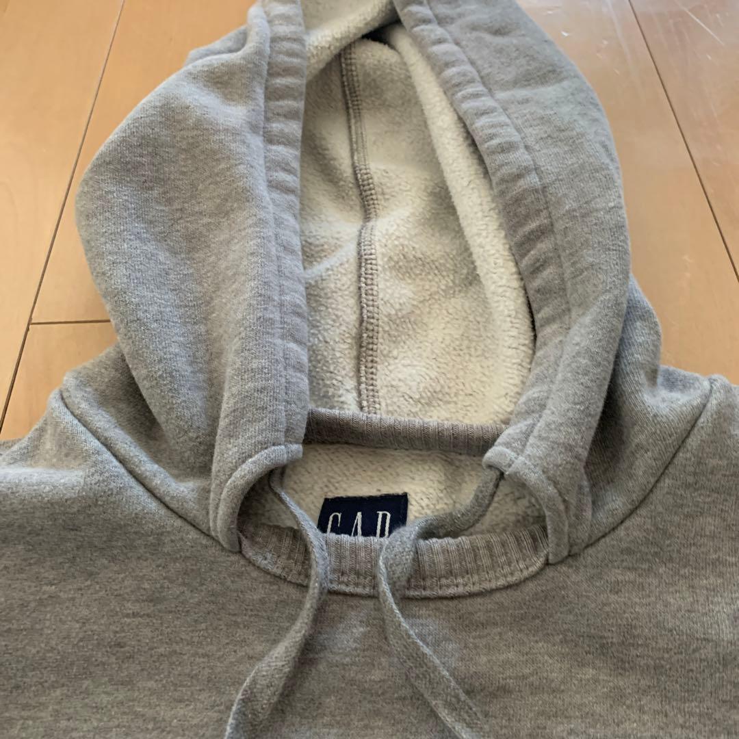 00s Gap オールドギャップ 後付けパーカー グレー ロゴ - メルカリ