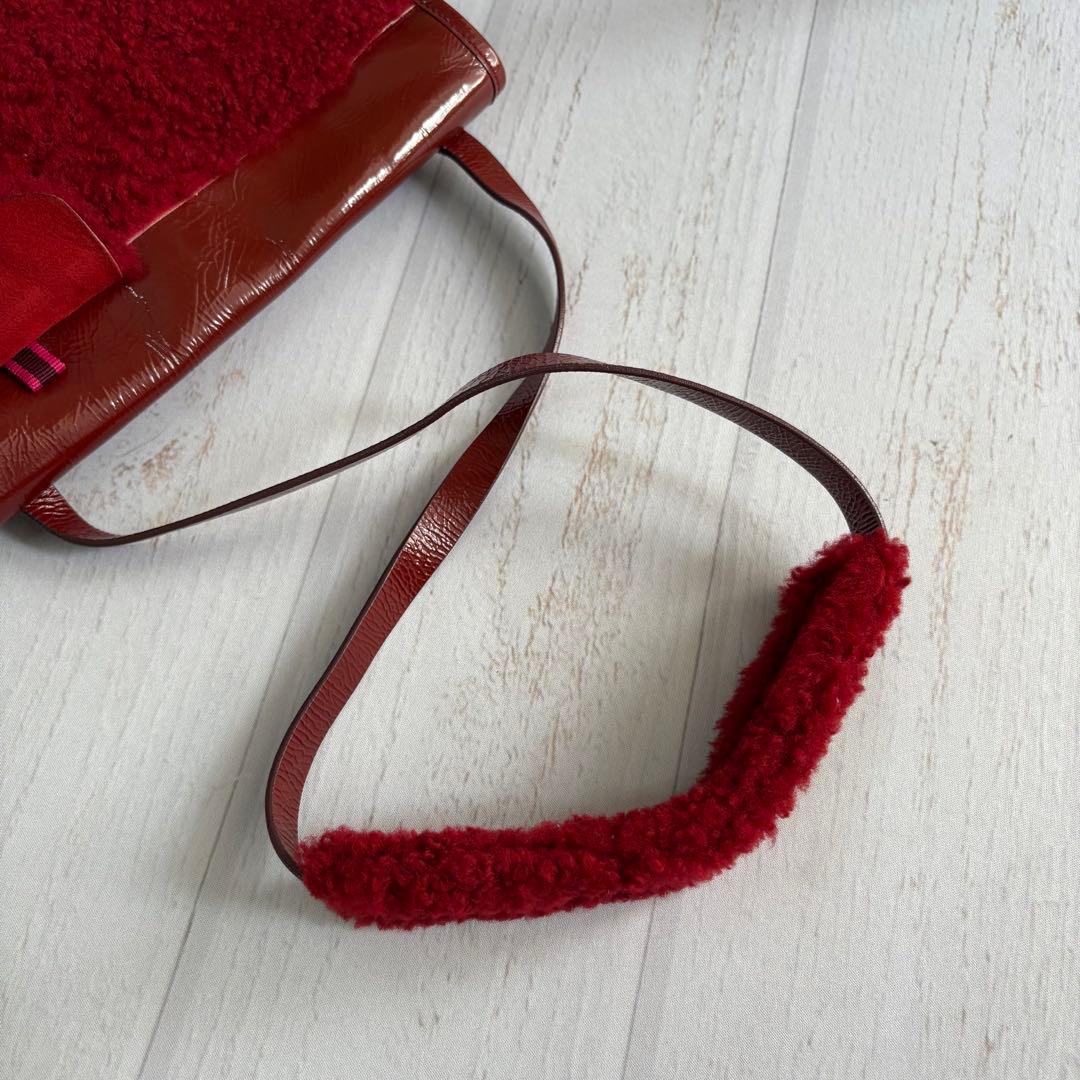 FW1999 MIU MIU fur DOCKING SHOULDER BAG