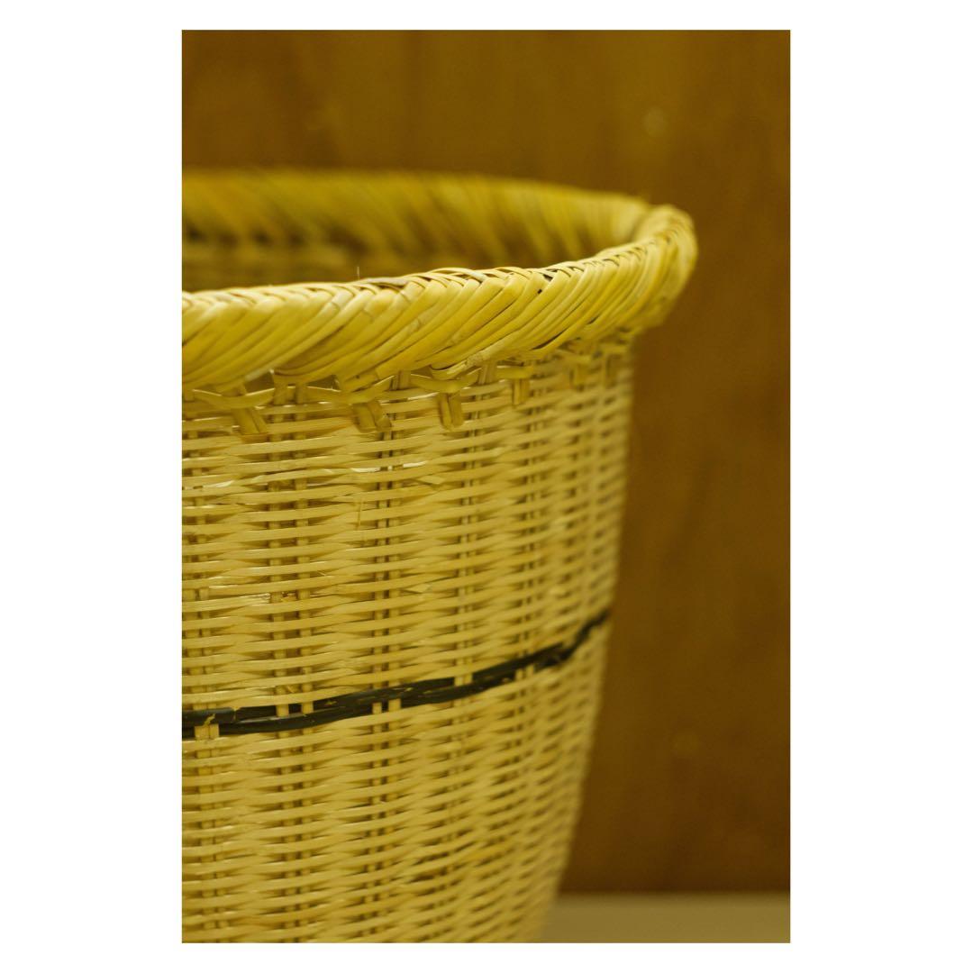 鳥越竹細工 竹籠 鈴竹 岩手 竹かご 丸かご手作り 古民具 竹細工