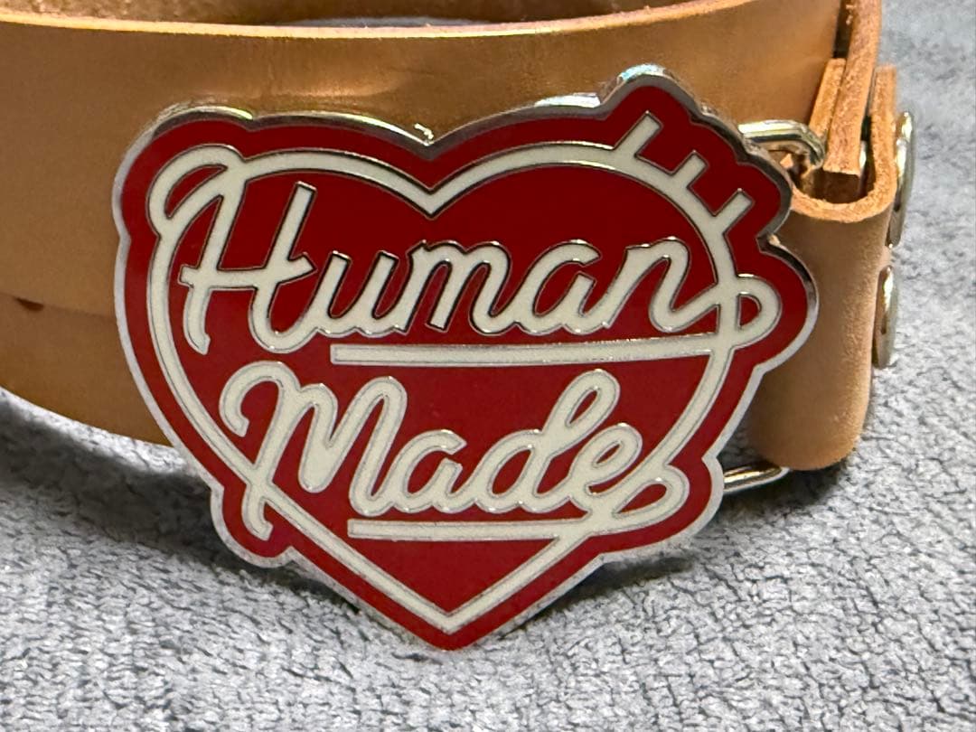 HUMAN MADE HEART LEATHER BELT L