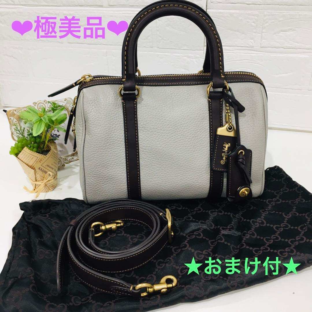 ◇極美品◇コーチ ルビー サッチェル 25 ショルダーバッグ 2way グレー