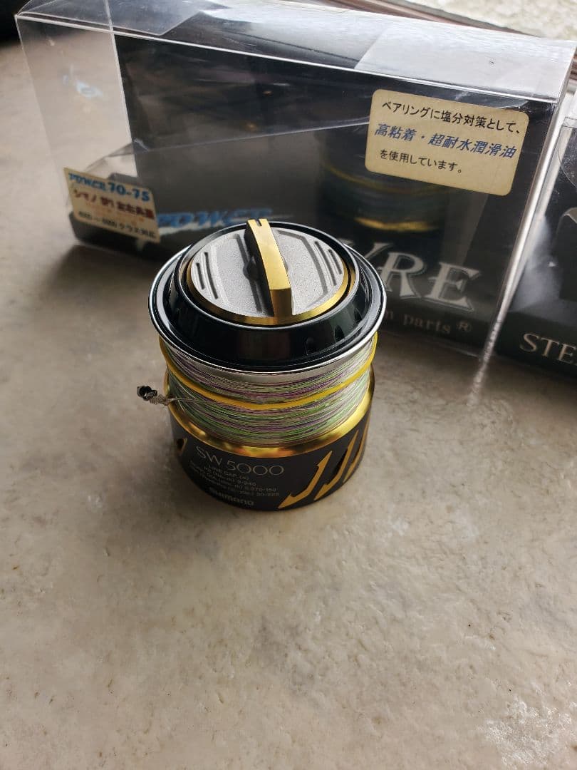 13ステラ STELLA SW 5000xg 6000番 換えスプールつき 13ステラ STELLA