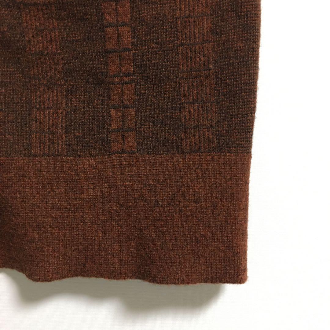 デッドストック 日本製 ニットカーディガン メンズ レトロボタン 深み