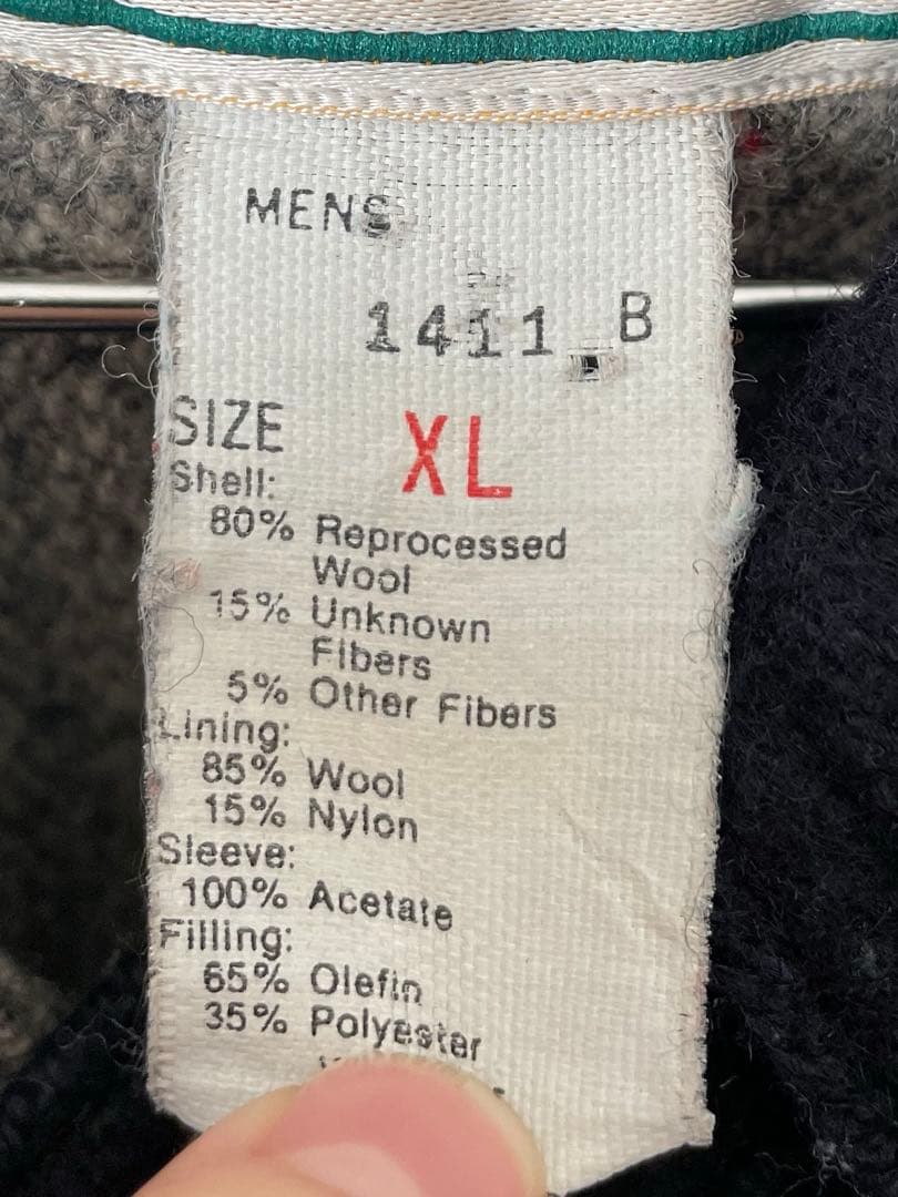 激レア USA製 80s L.L.Bean ウール ストームコート 濃紺