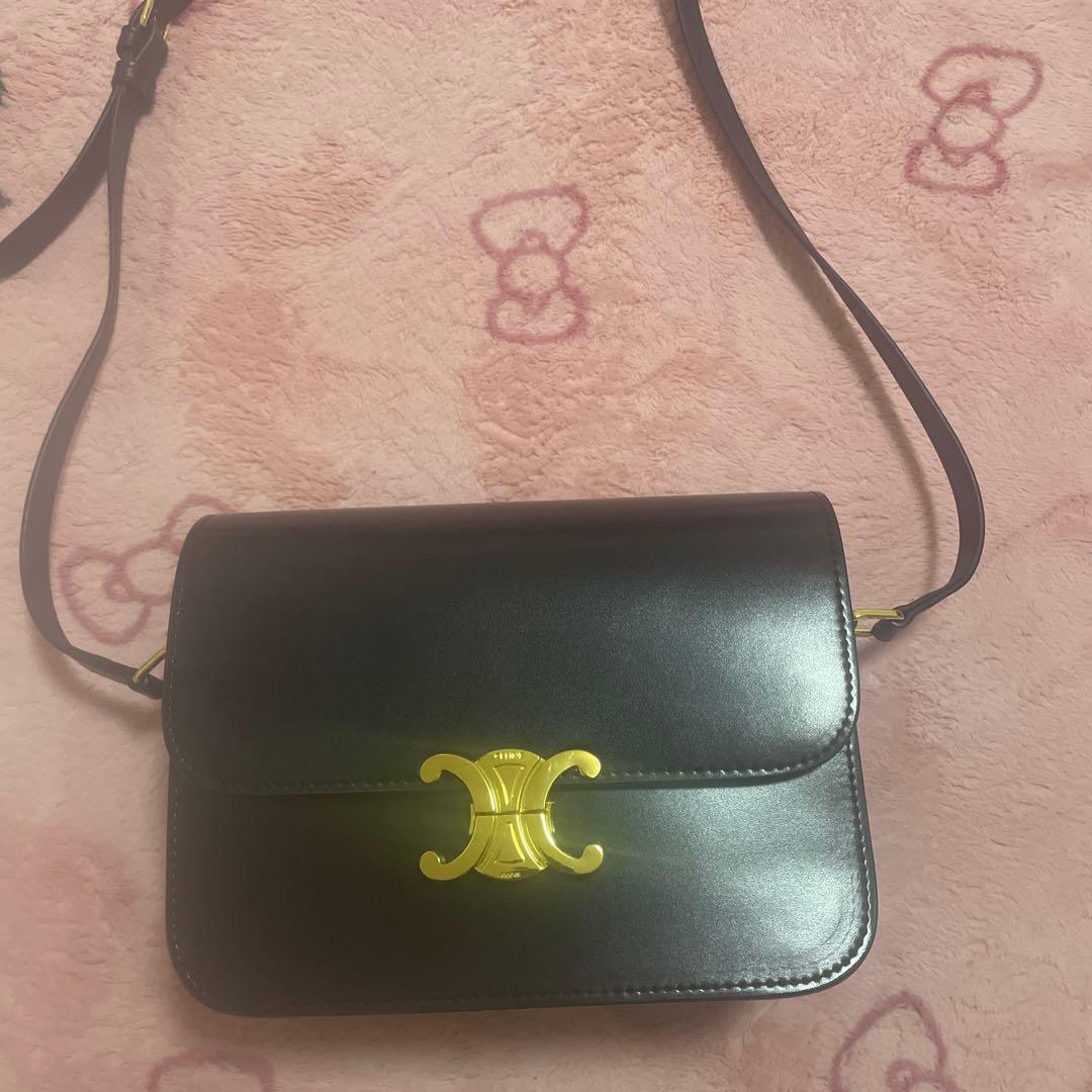 最終お値下げ!!セリーヌショルダーバッグ 楽天市場】CELINE セリーヌ BESACE MINI TRIOMPH SHOULDER BAG