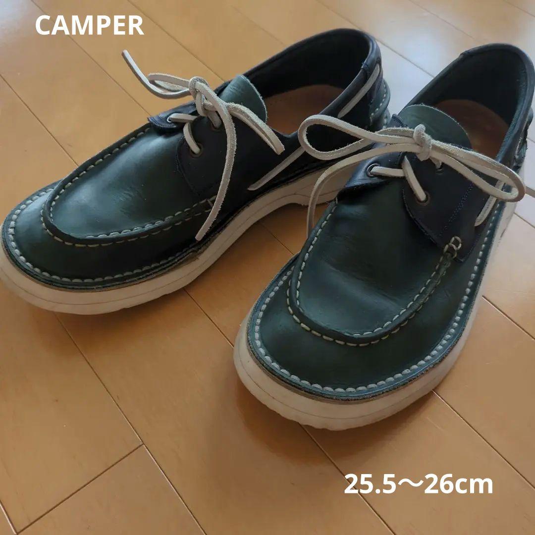 メンズ シューズ CAMPER カンペールモカシン デッキシューズ25.5〜26