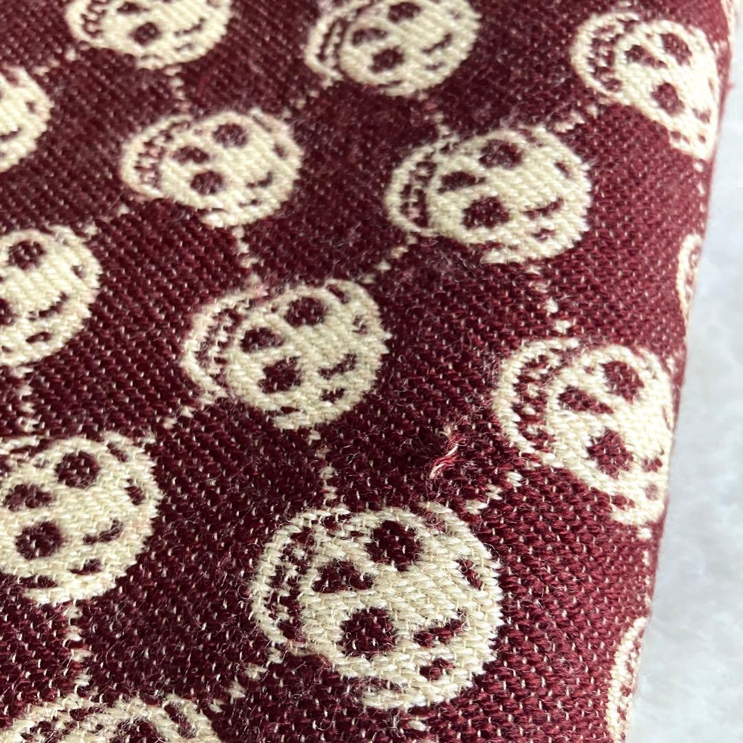 アレキサンダーマックイーン ウール スカルジャガード フリンジ