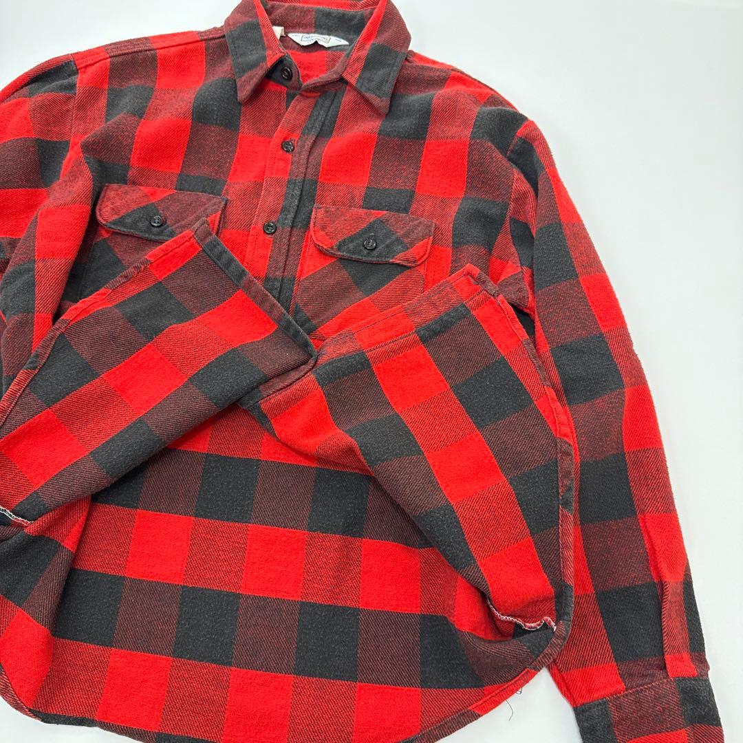 70.80s FIVE BROTHERヘヴィネルシャツブロックチェック