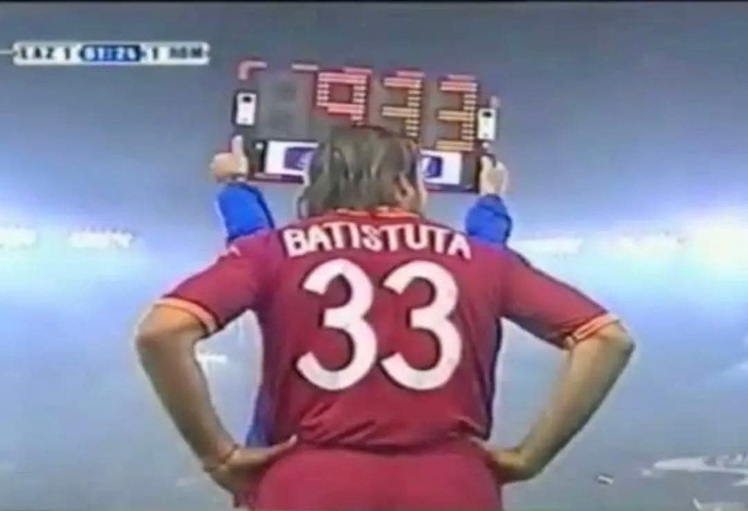 新品/タグ付き】02/03 ASローマ ♯33 バティストゥータ 【Lサイズ