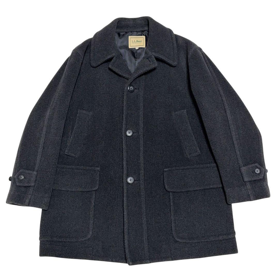 L.L.Bean バロムブローサ社製ウール ヘリンボーン メルトンコート M