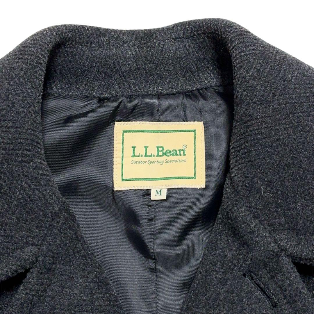 L.L.Bean バロムブローサ社製ウール ヘリンボーン メルトンコート M
