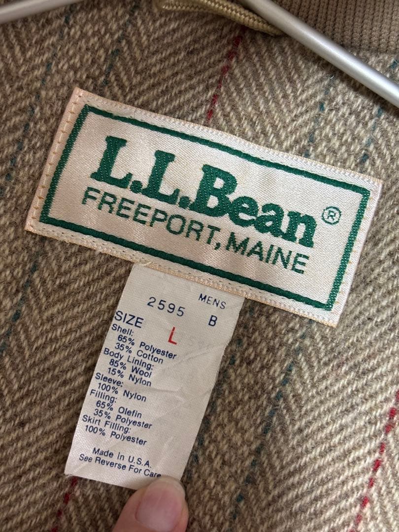 80年代 USA製 L.L.Bean エルエルビーン STORM COAT