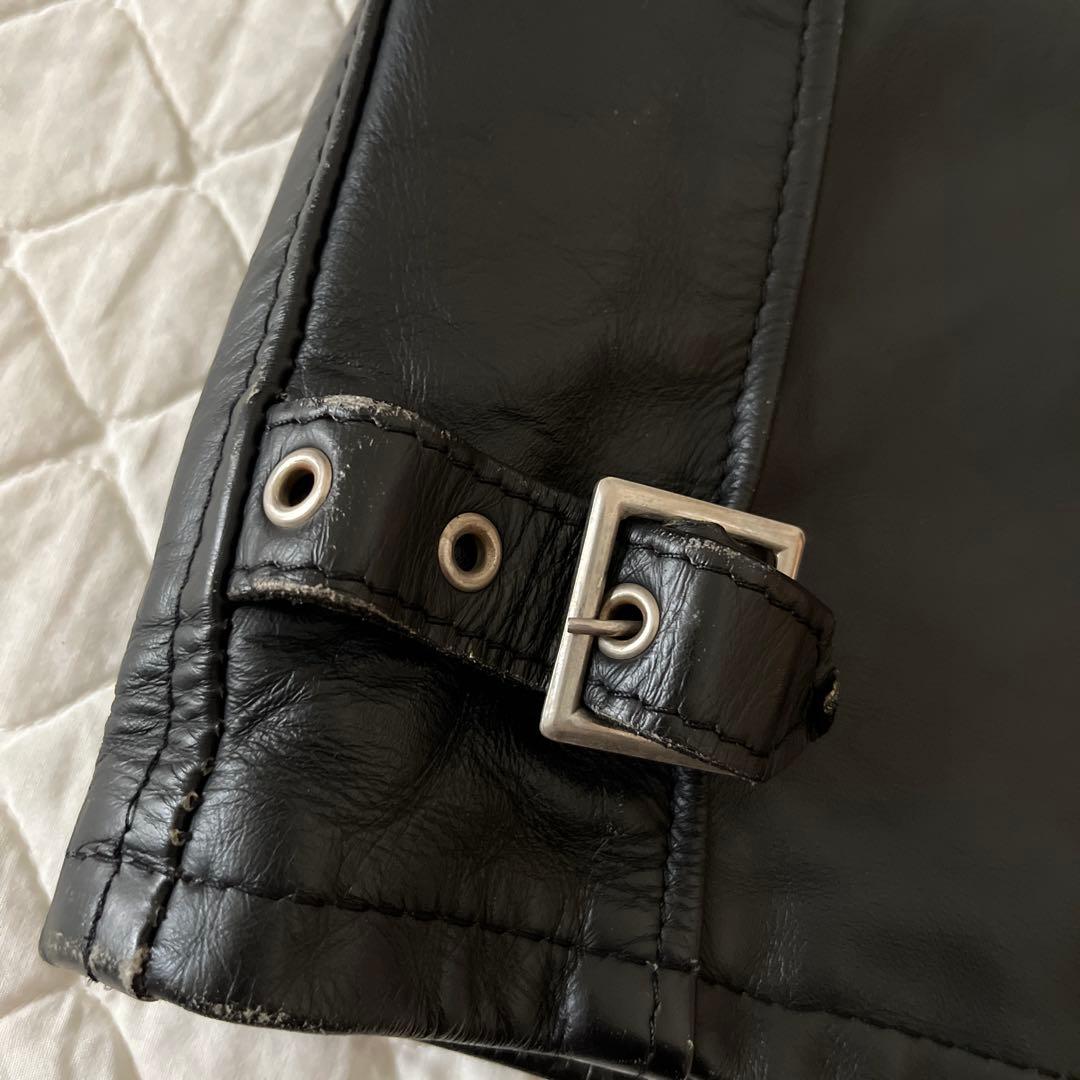 Schott《定番》シングルブラックライダースジャケット サイズ36