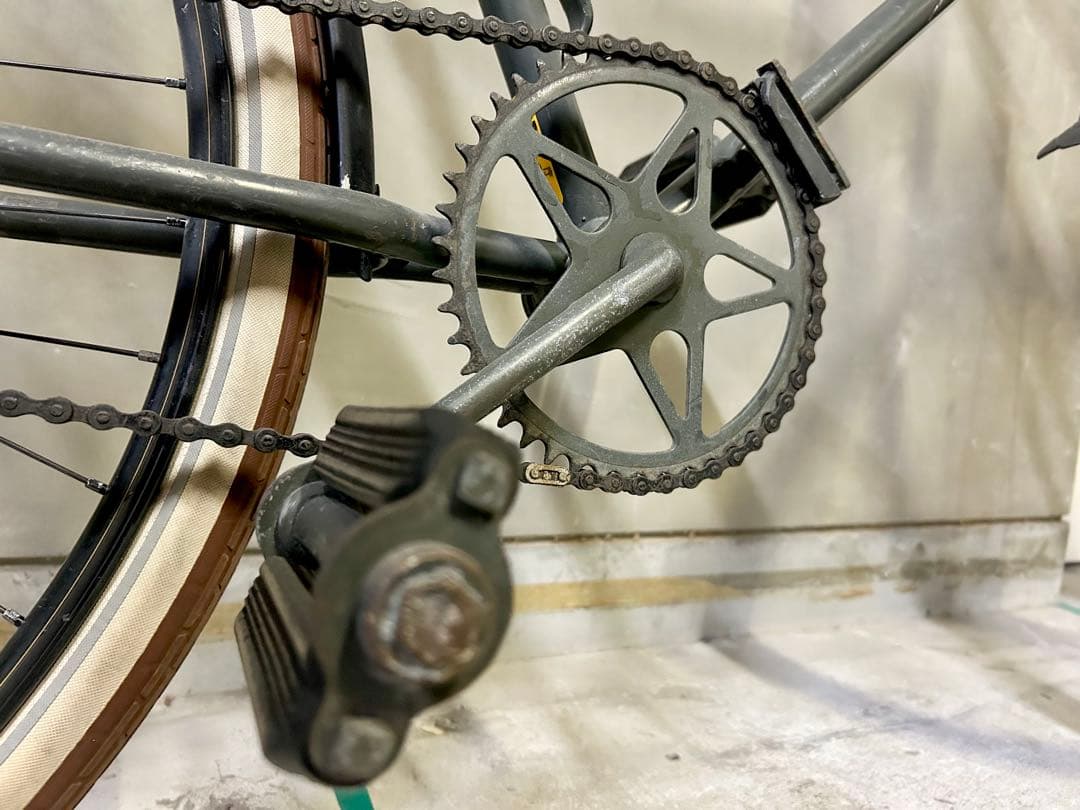 1960年代スウェーデン軍物】貴重なupdateされ動くアンティーク自転車