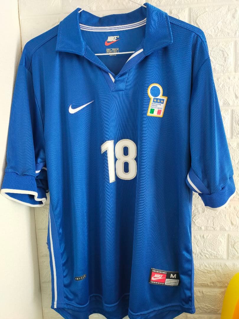 イタリア代表 【当時物】ナイキ イタリア代表 1998年 Rバッジョ 青
