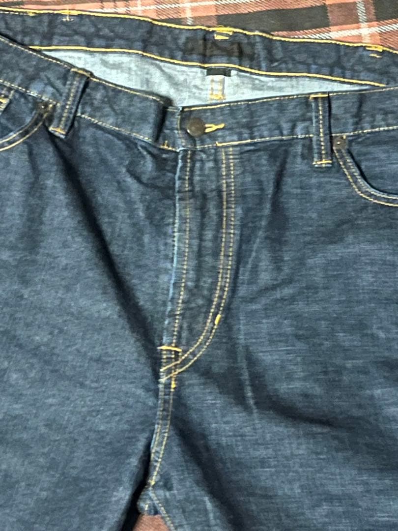 SEAN JOHN プレミアムデニム 濃紺 極太 バギー ワイド デニムパンツ