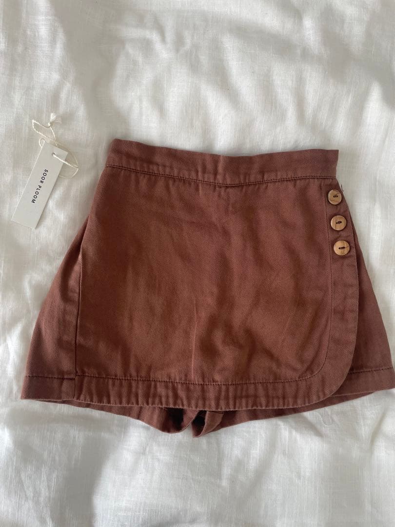 スカート soor ploom Olive Skort 5y Soor Ploom Olive Skort - Light Wash Denim – Casp Baby Mommy & Me