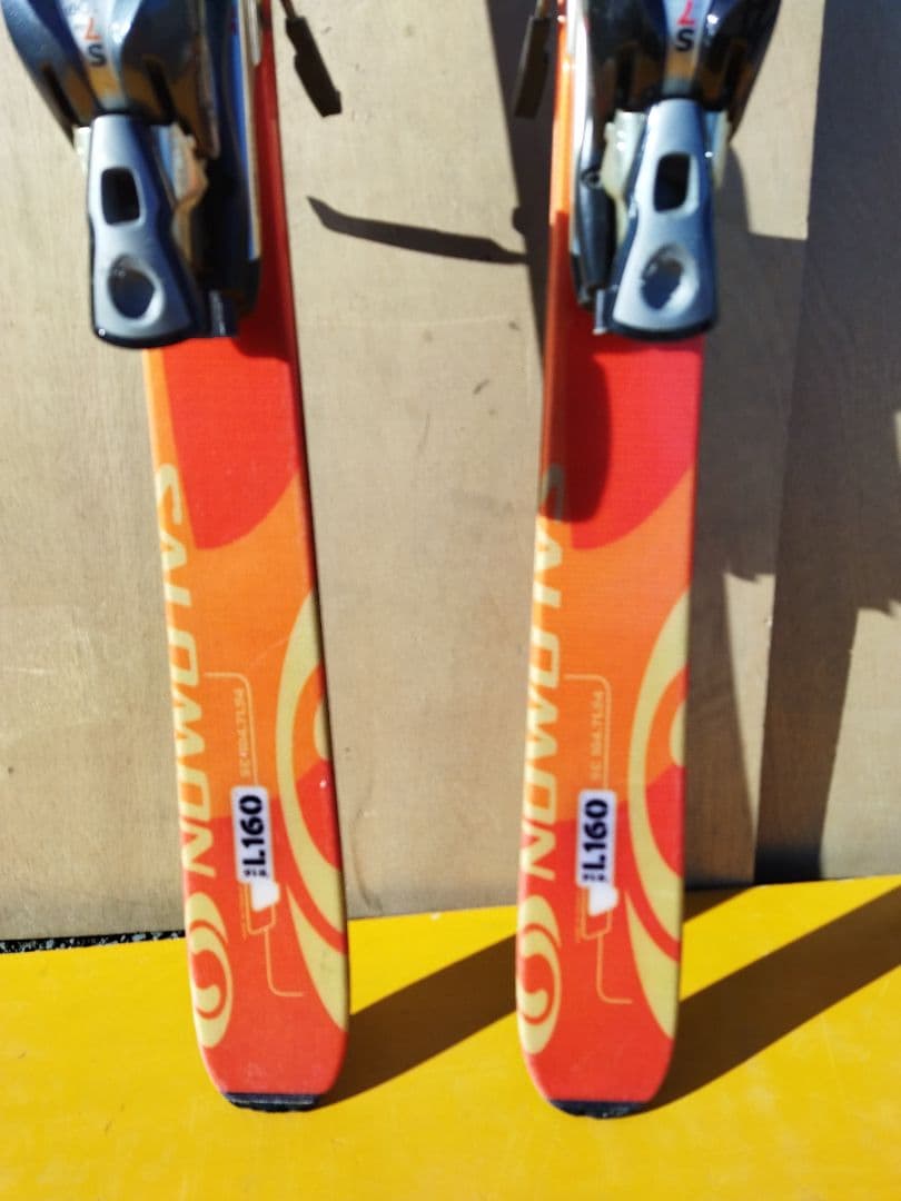 SALOMON サロモン スキー板 オレンジ色 pilot ビンディング