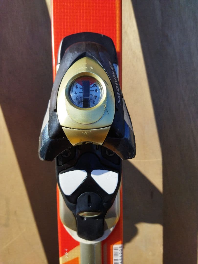 SALOMON サロモン スキー板 オレンジ色 pilot ビンディング付き