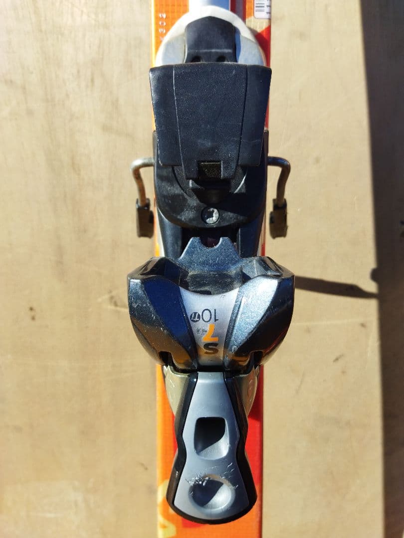 SALOMON サロモン スキー板 オレンジ色 pilot ビンディング付き