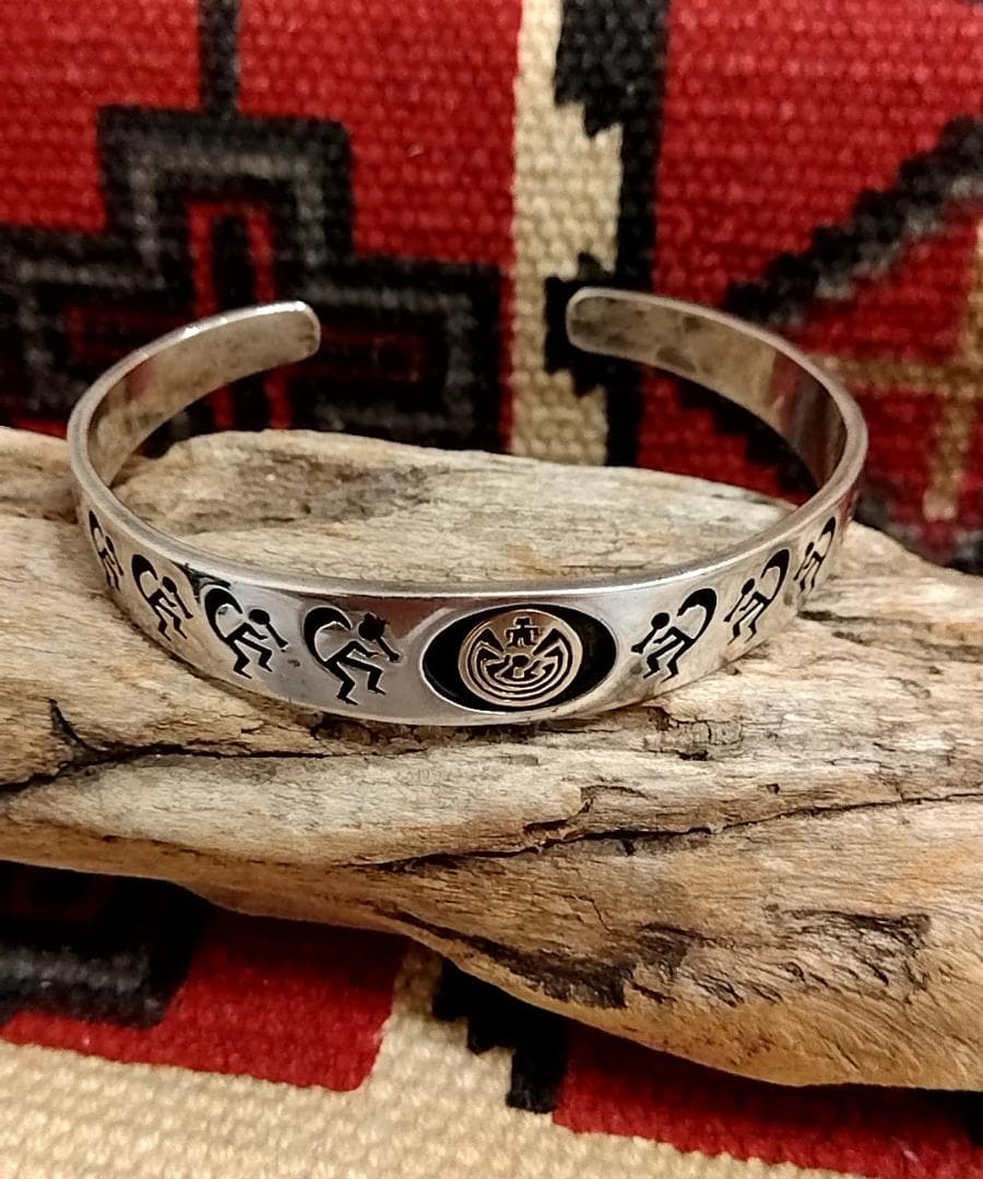 ジェイソンタカラ バングル マンインザメイズ 14k 14K 4 ROW MAZE WIDE BRACELET | Jason Takala | Native Artist | 製品