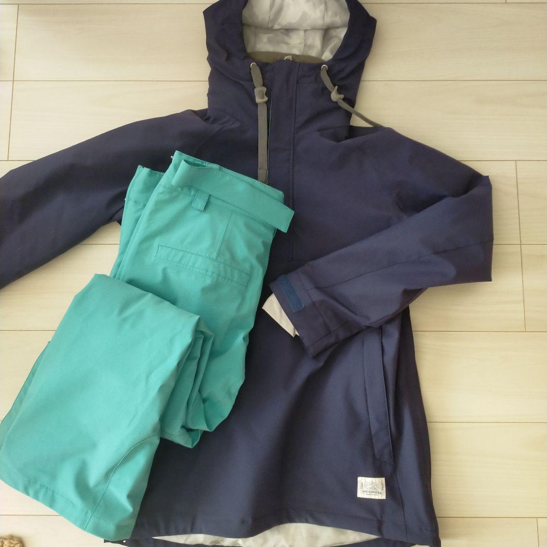 43DEGREES　スノーボードウェア　スキーウェア　上下セット　ネイビー 43DEGREES スノーボードウェア レディース ジャケット スノボウェア