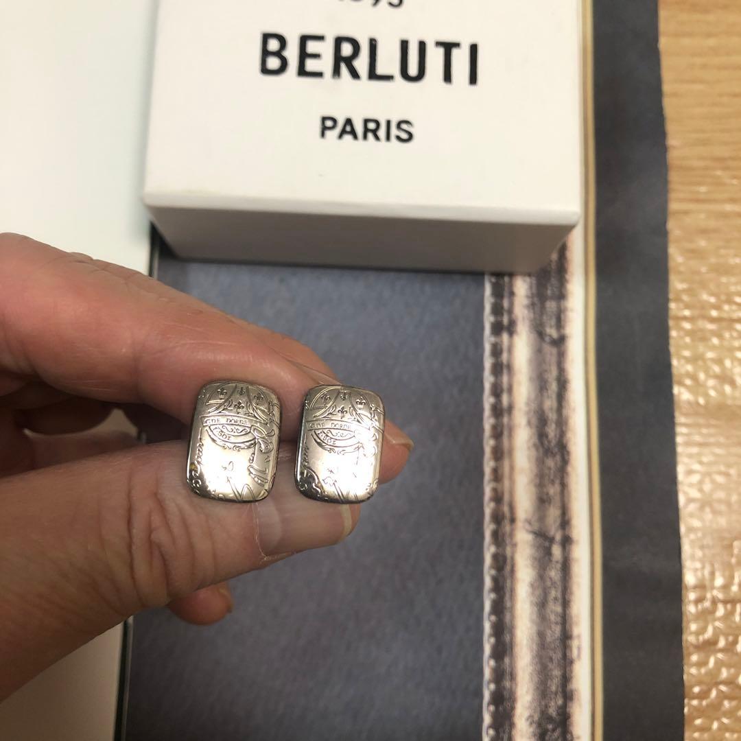 せるお様専用 美品】BERLUTI カリグラフィーカフリンクス シルバー