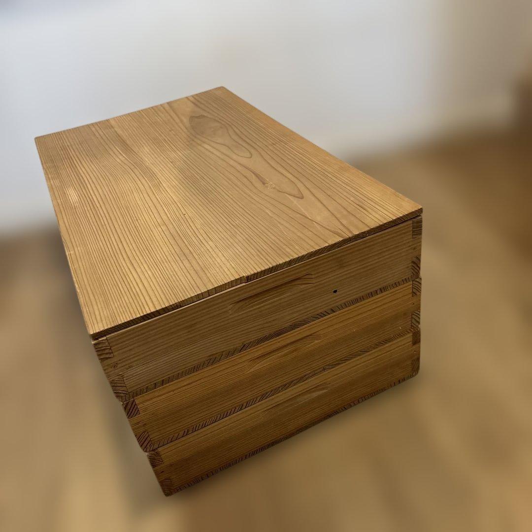 木製 もろぶた3段（大) もろぶた ばんじゅう まつぶた 餅箱 正月準備