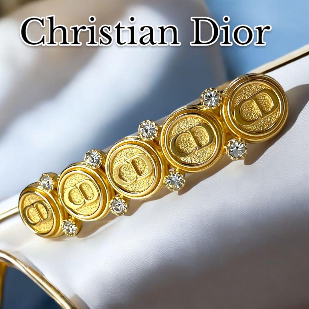 レア品✨Christian Dior クリスチャンディオール バレッタ 箱付き Christian Dior（クリスチャン・ディオール） バレッタ リボン エン