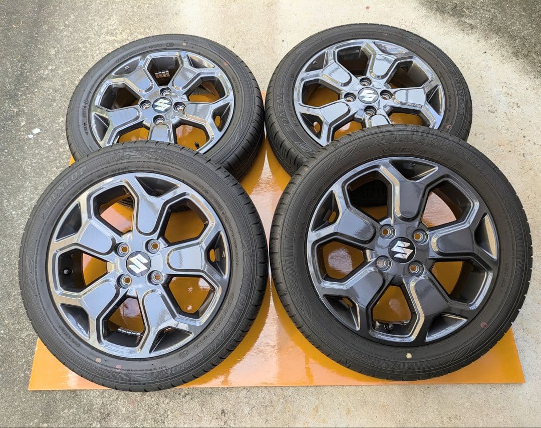 スズキハスラー＊タフワイルド＊純正ガンメタホイール＆タイヤ＊4本