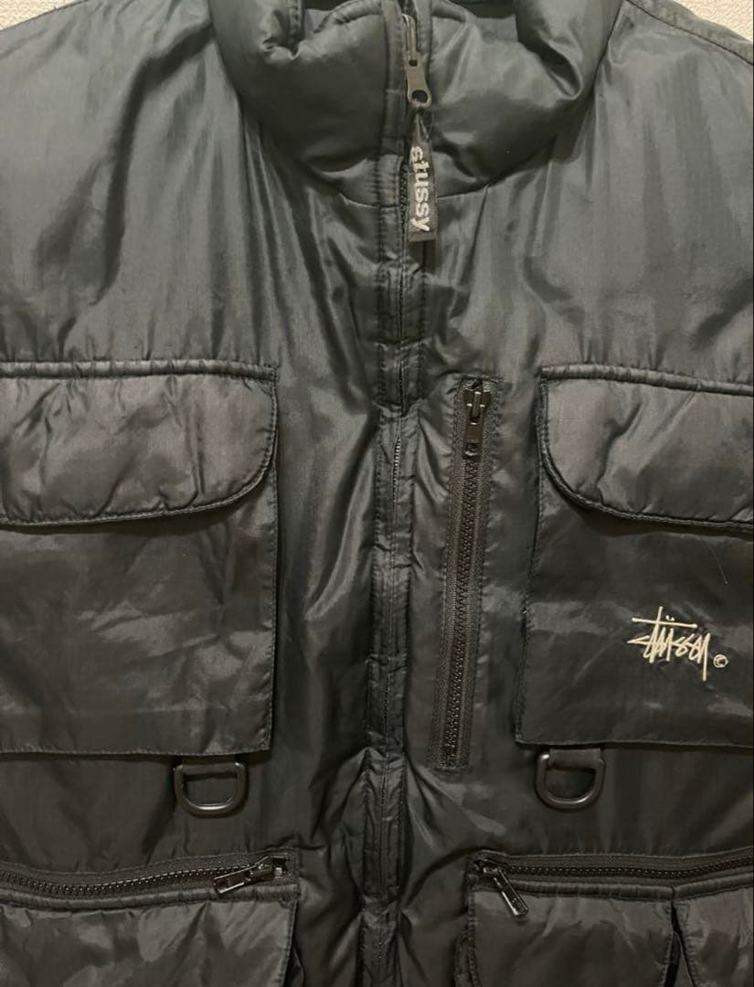 OLD STUSSY ステューシー リバーシブルフィッシングダウンベスト
