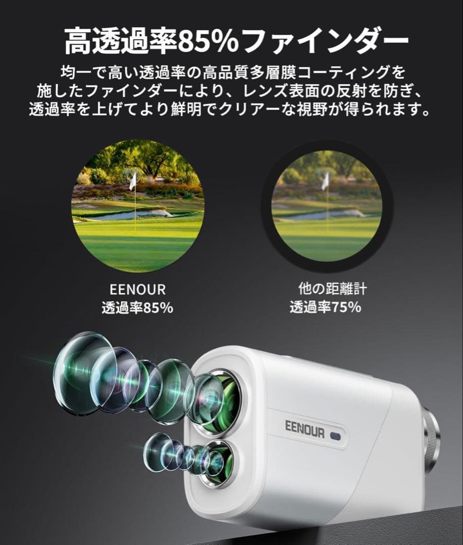 EENOUR ゴルフ用レーザー距離計 U800+ 中古美品 - メルカリ