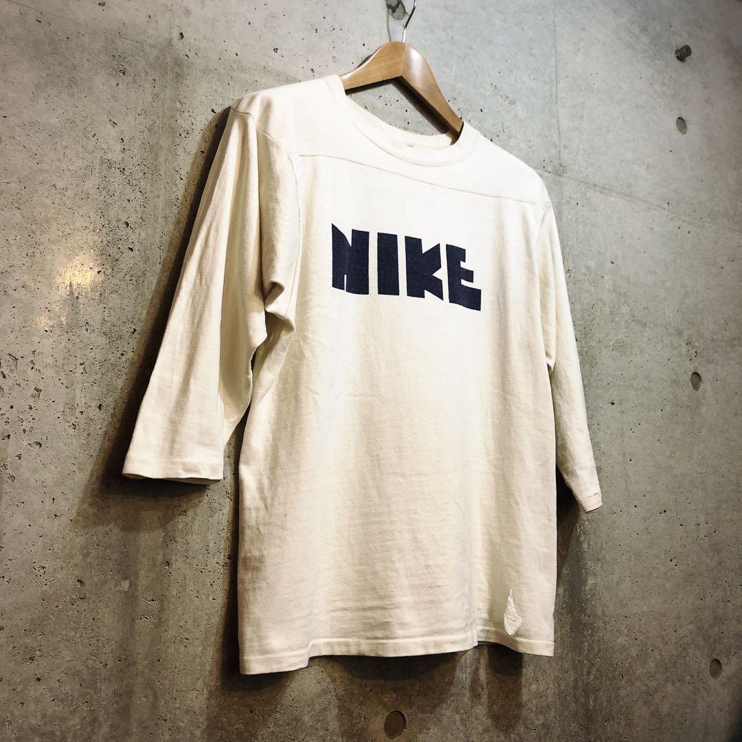 70's NIKE フットボールTシャツ ゴツナイキ 染み込み - メルカリ