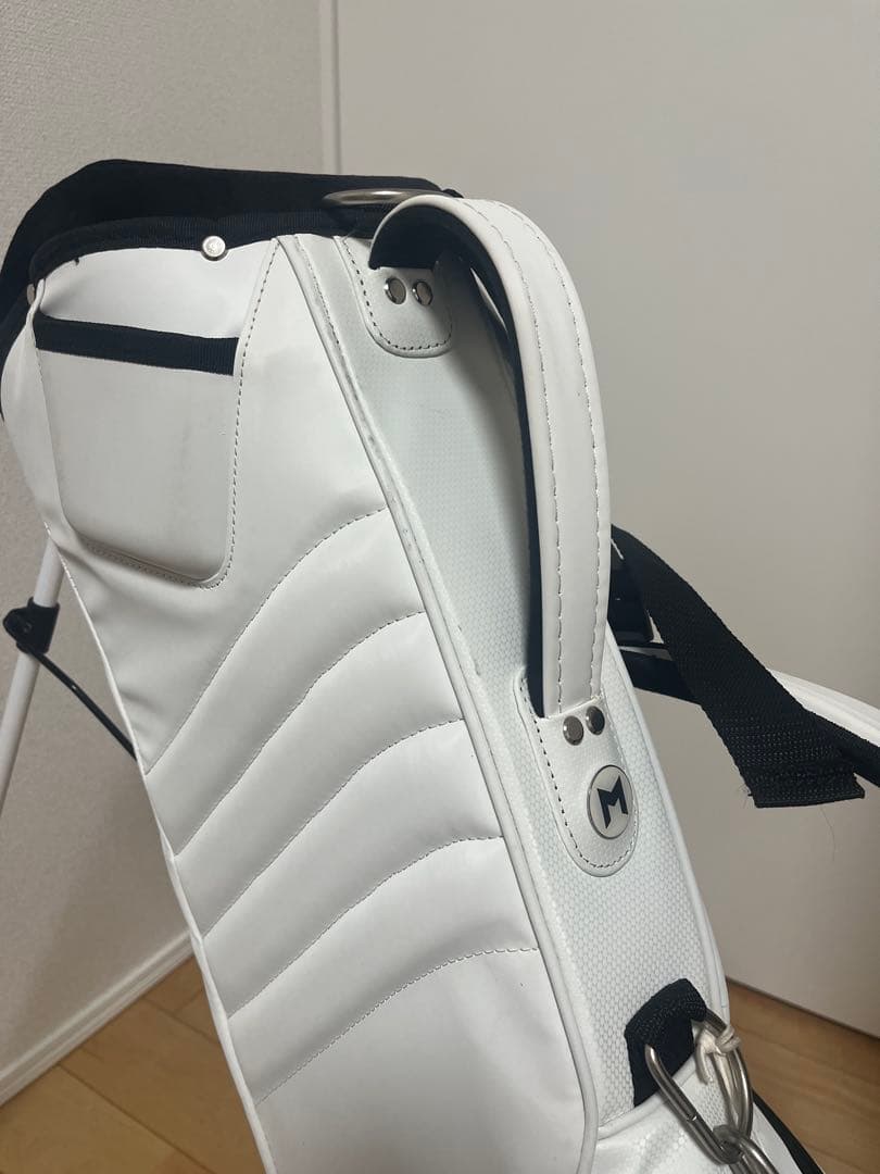 MNMLゴルフ キャディバッグ スタンドバッグ ホワイト