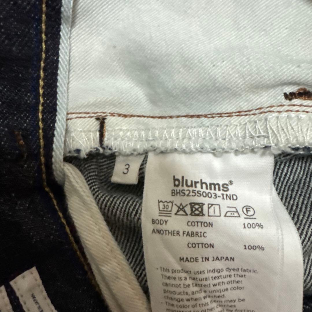 パンツ blurhms 12.9oz Denim Narrow Belted Pants