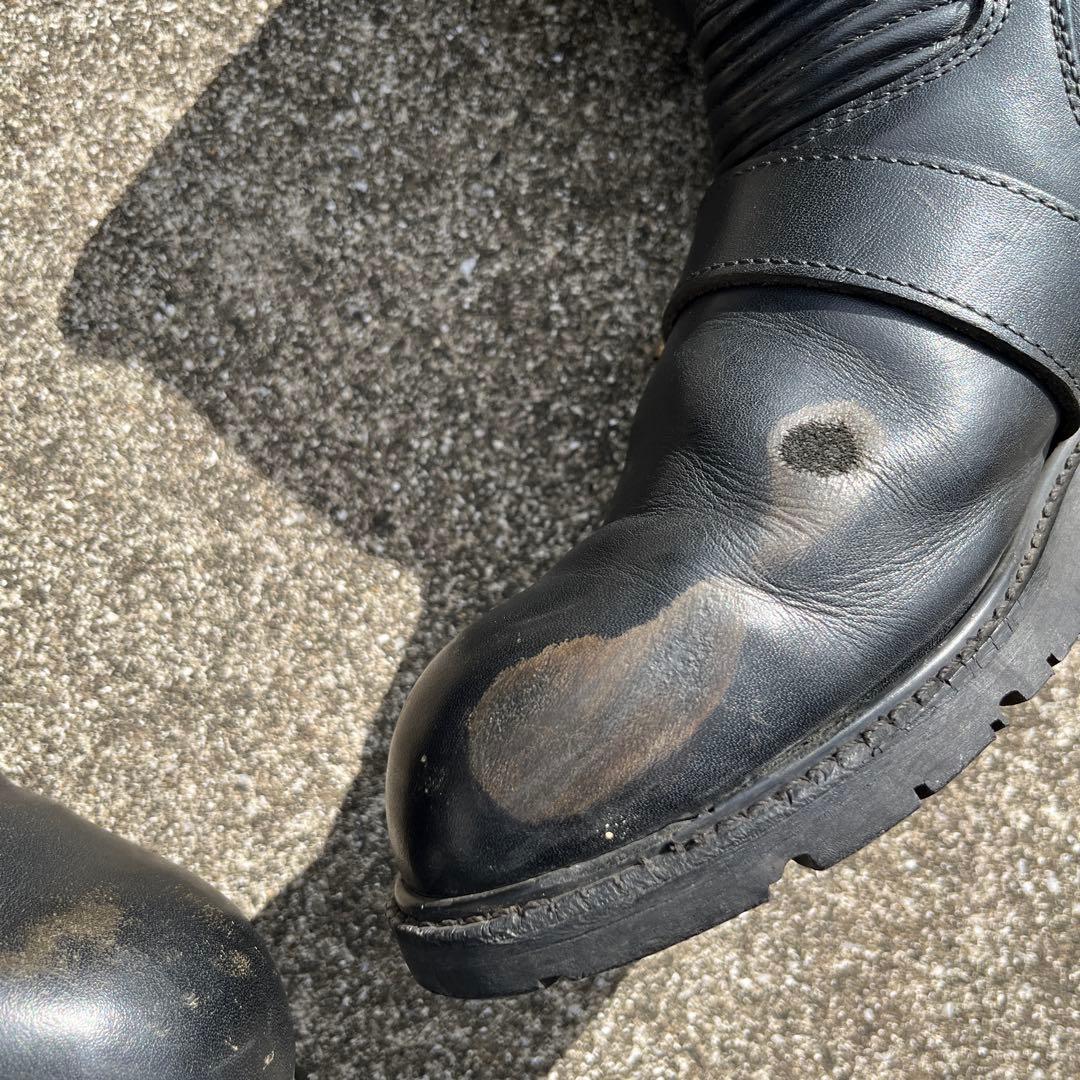 小難有り 日本製 カドヤ ブラックアンクル 25.5cm