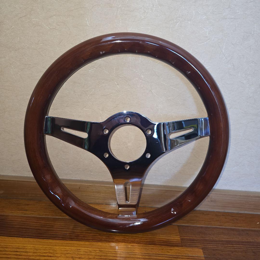 ウッドステアリング 29π 290mm 旧車