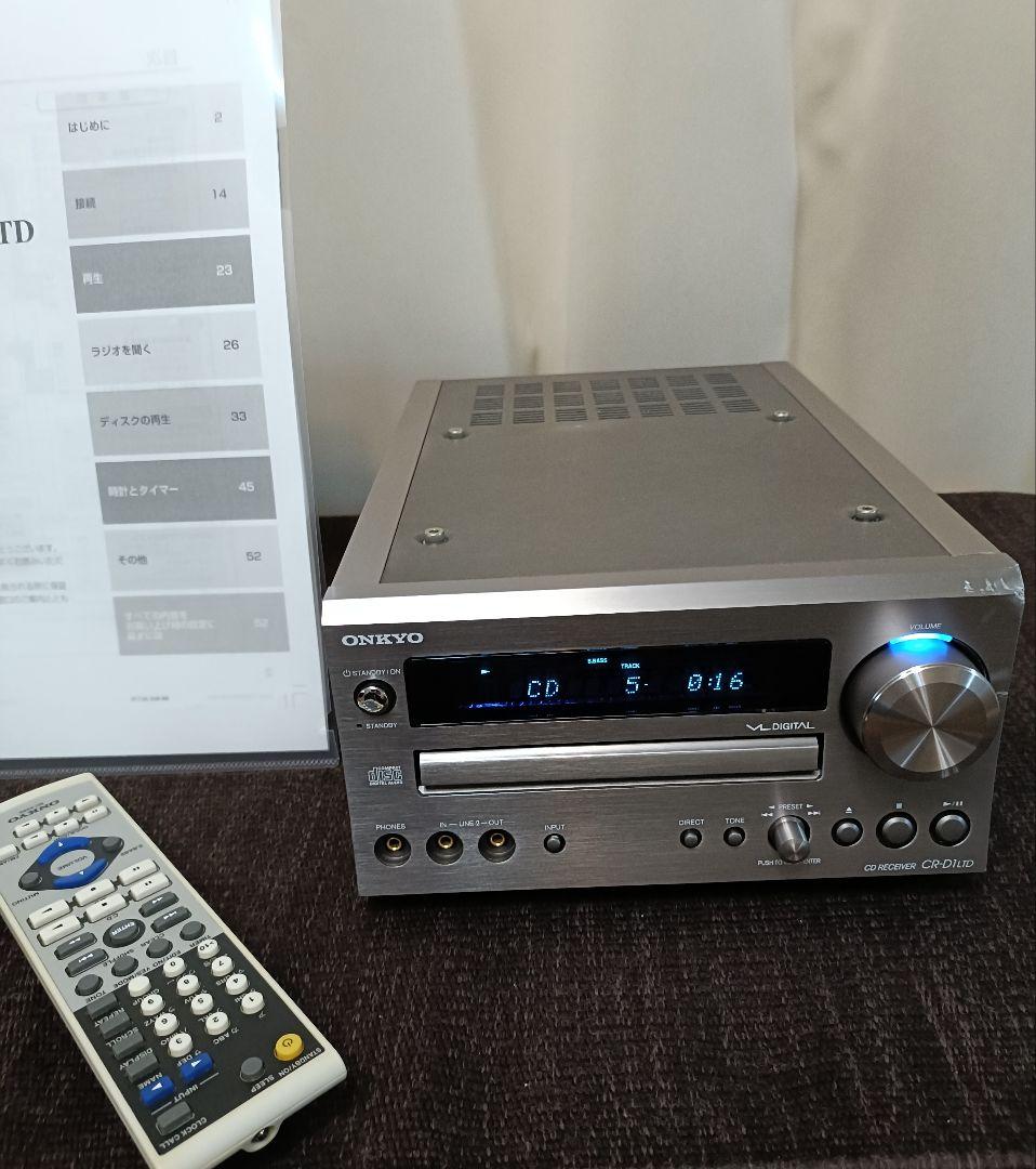 ONKYO CR-D1 LTD ミニコンポ リモコン 取説付属 完動品
