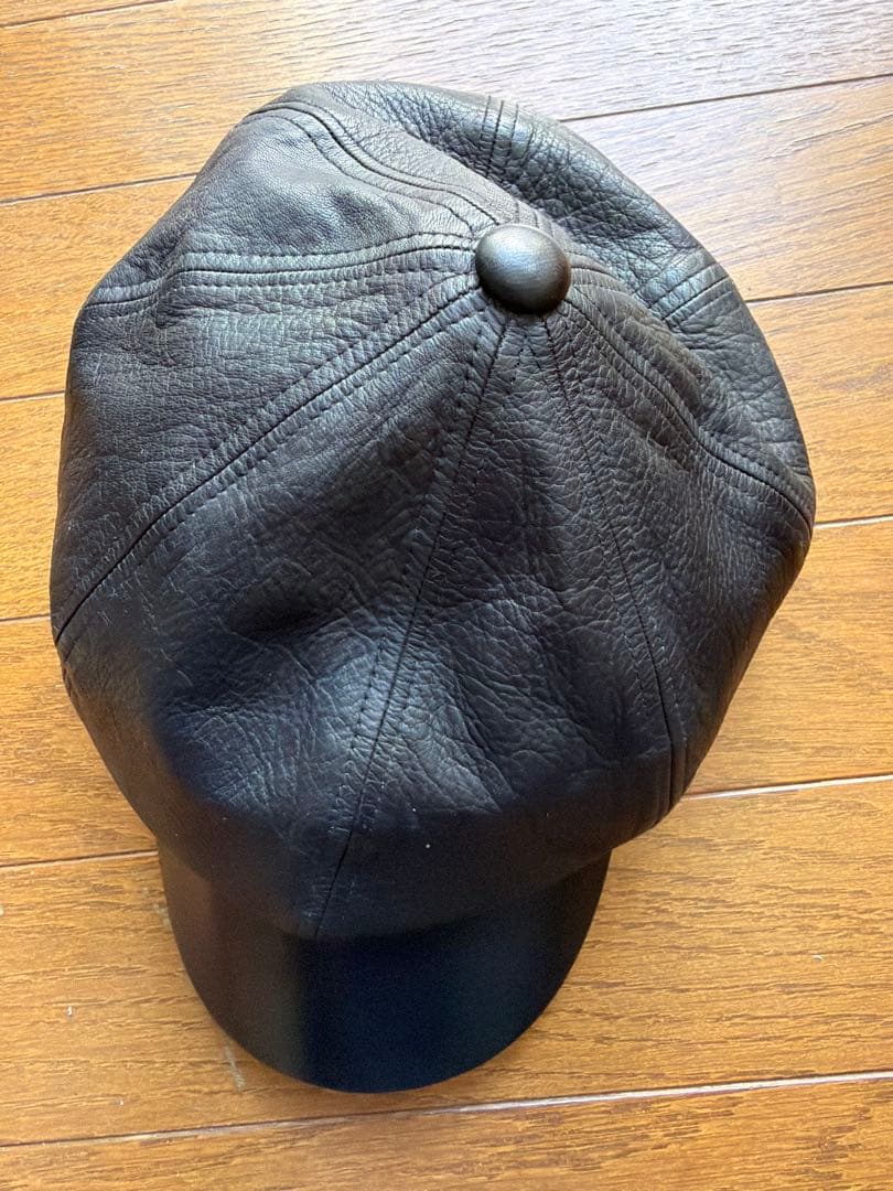 THE REAL McCOY'S レザー キャスケット 帽子 7 3/4 - 帽子低 価格