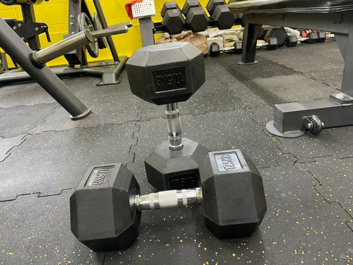 四千円割引　ラバーヘックス  ダンベル　12.5kg 17.5kg 各2個