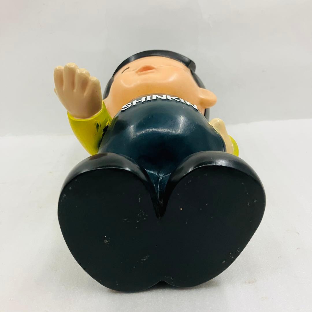 当時物 信用金庫 信ちゃん ソフビ 貯金箱 約26cm カウンター用 店頭用