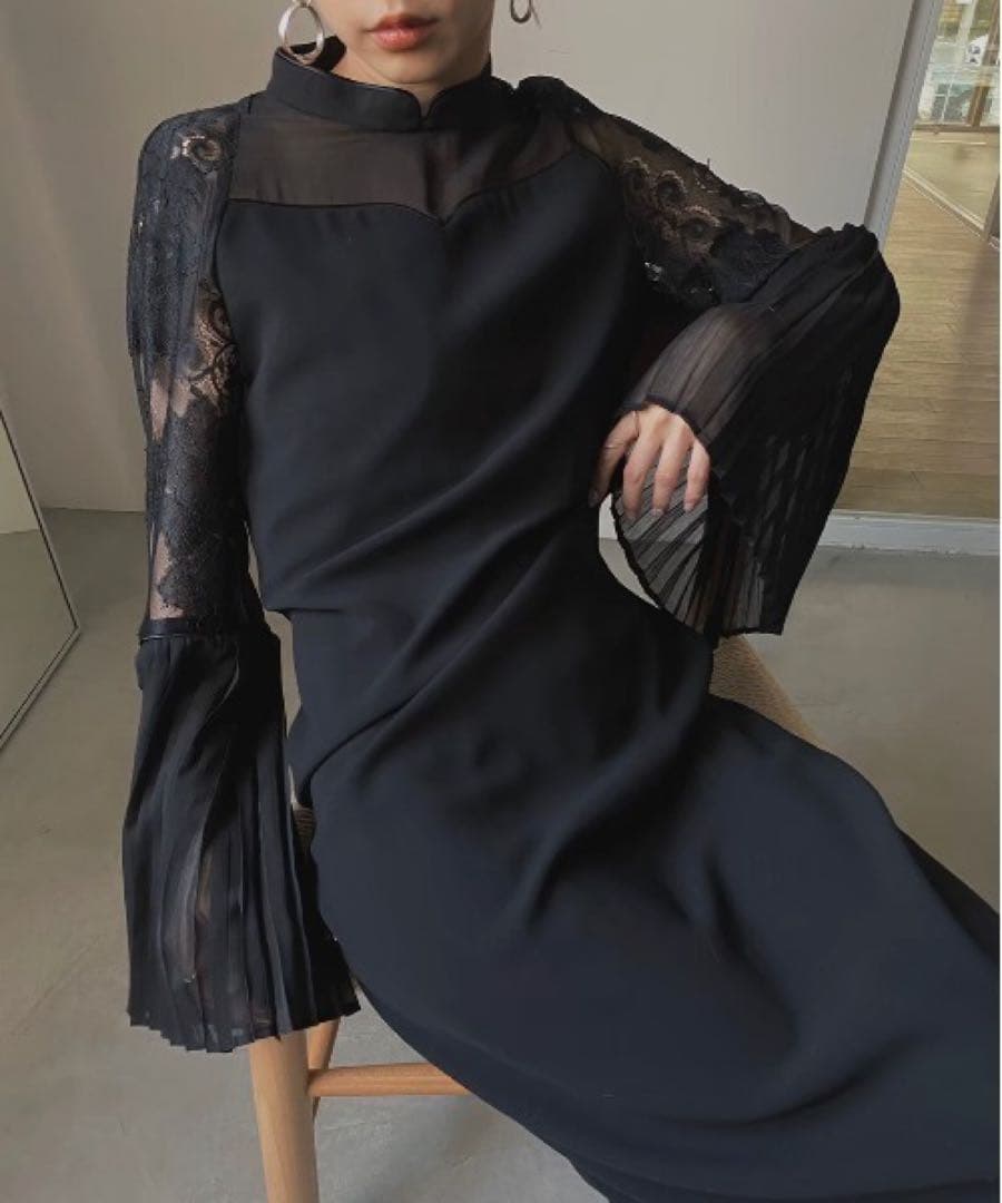 AMERI ワンピース PIAOLIANGLACEDRESS my closet / PIAO LIANG LACE DRESS M