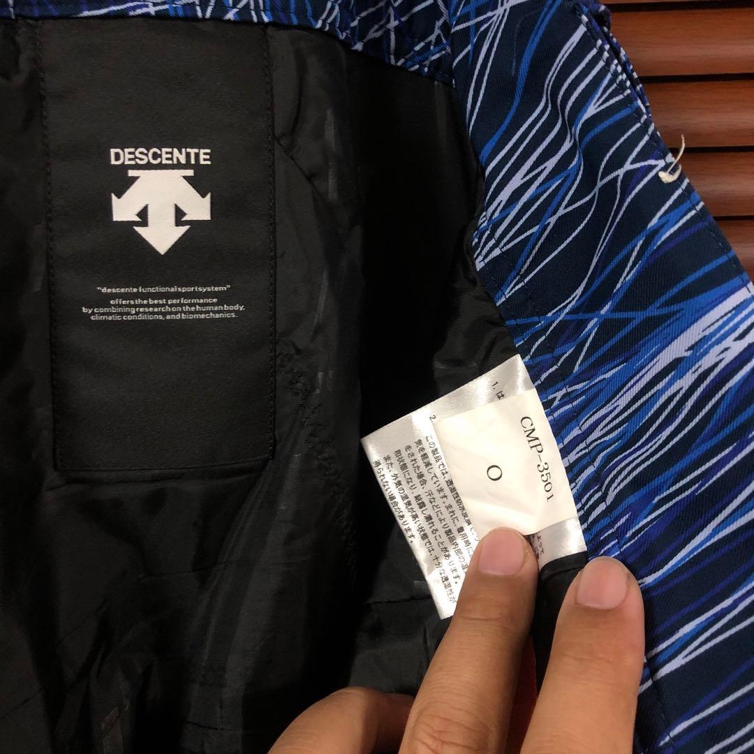 スキーウェア 男性用 ネイビー ストライプ デサント サイズO