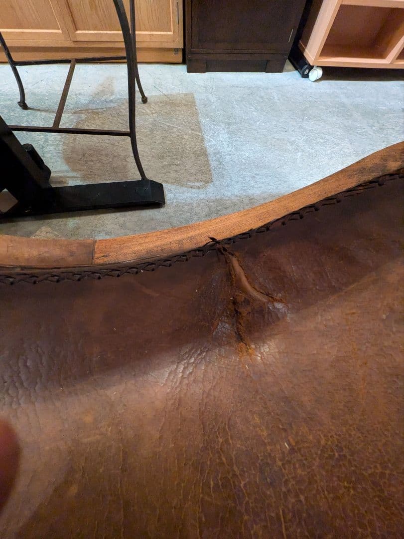 アジアン家具 本革ラウンジチェアー リラックス ヴィンテージ アンティーク