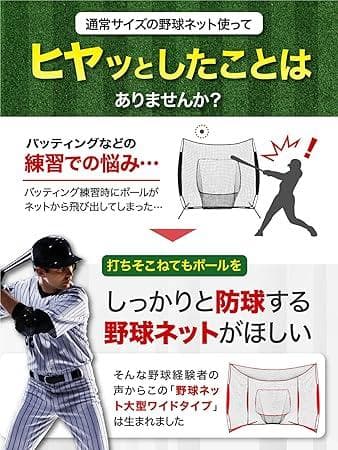 ★未開封品★KaRaDaStyle 野球ネット 大型ワイド 3.8×2.4M